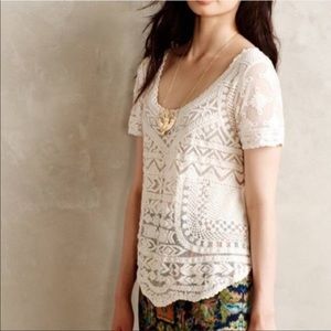 Anthropologie lace blouse
